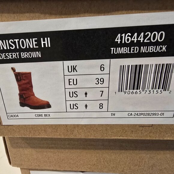 Dr Martens Women’s Aniston Hi Boots Desert Brown 4164420 Nubuck Size 8 NEW - Picture 10 of 16